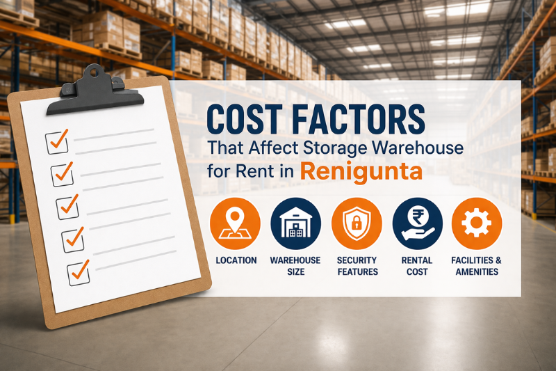 Cost Factors That Affect Storage Warehouse for Rent in Renigunta